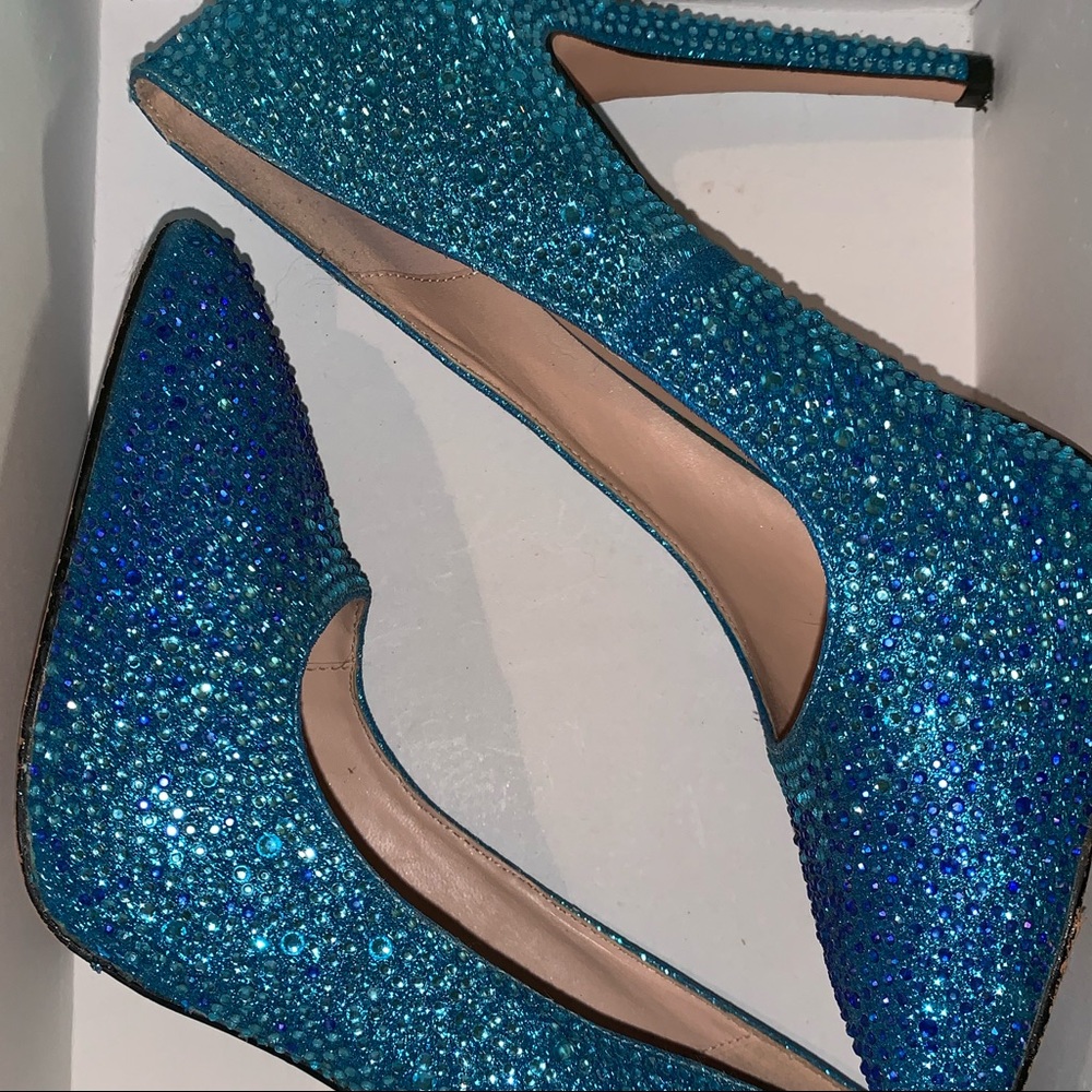 Lauren Lorraine rhinestone Samantha pumps
